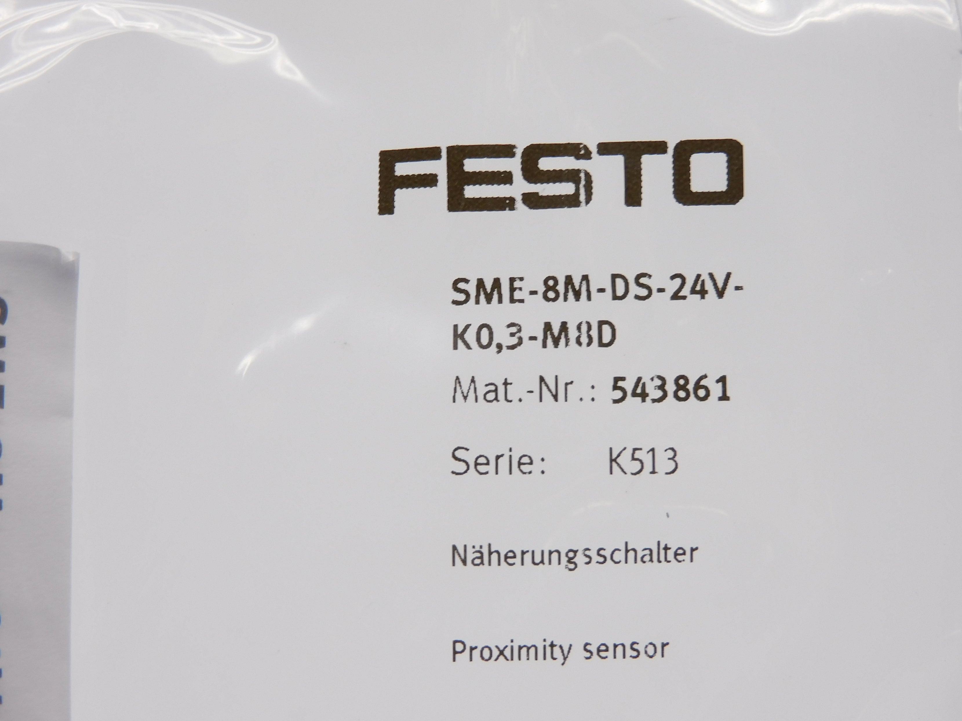 FESTO SME-8M-DS-24V-K0,3-M8D 543861 NSMP