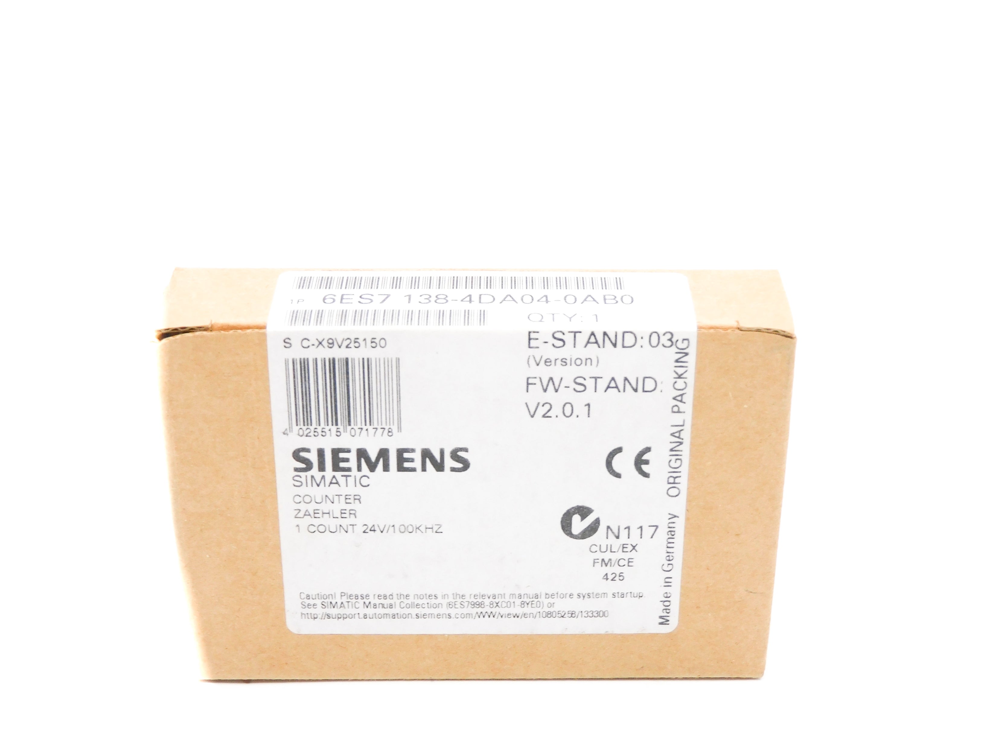 SIEMENS 6ES7138-4DA04-0AB0 NSFS