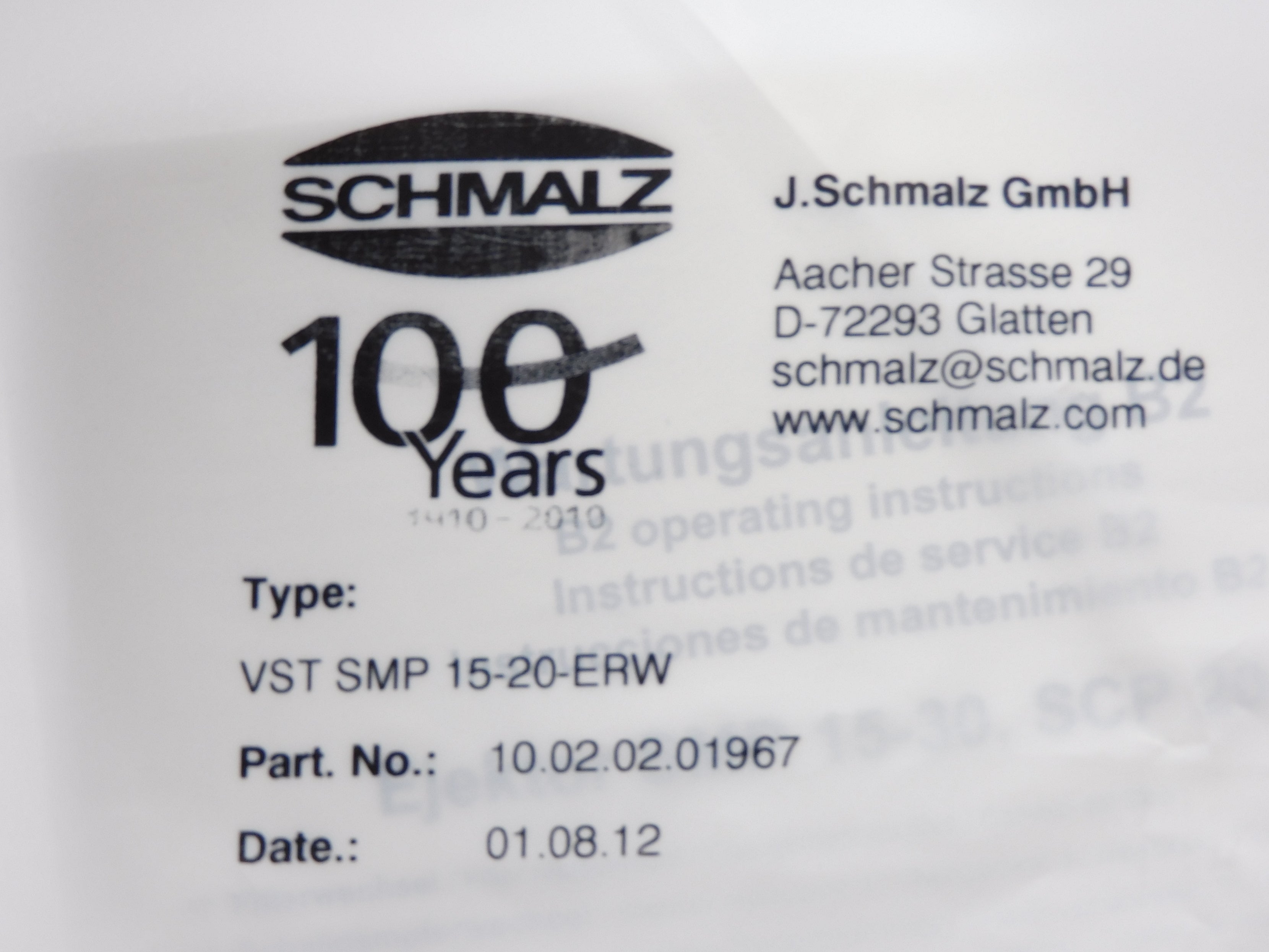 SCHMALZ VSTSMP15-20-ERW NSMP