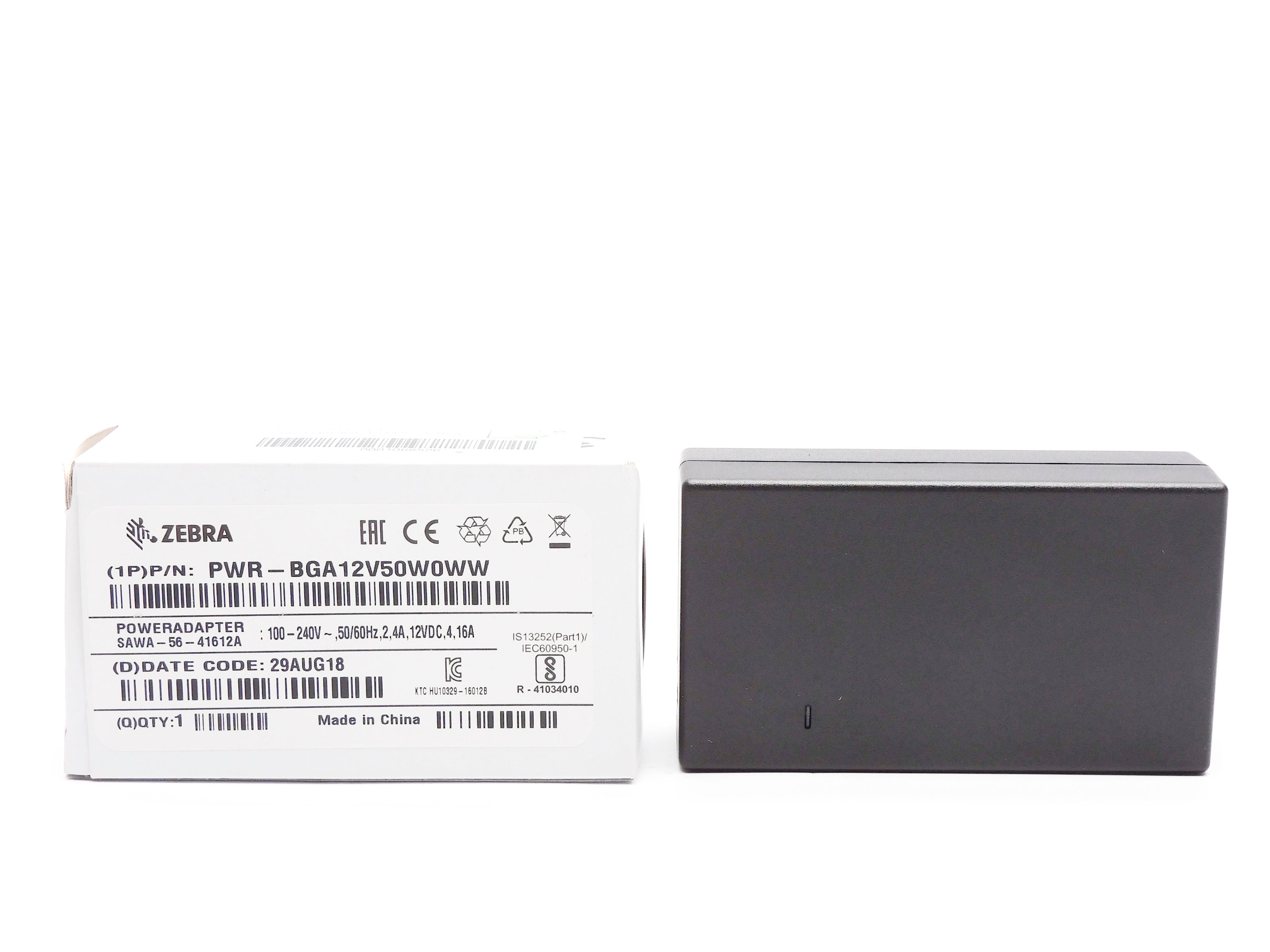 ZEBRA PWR-BGA12V50W0WW 100-240V 2.4A NSMP