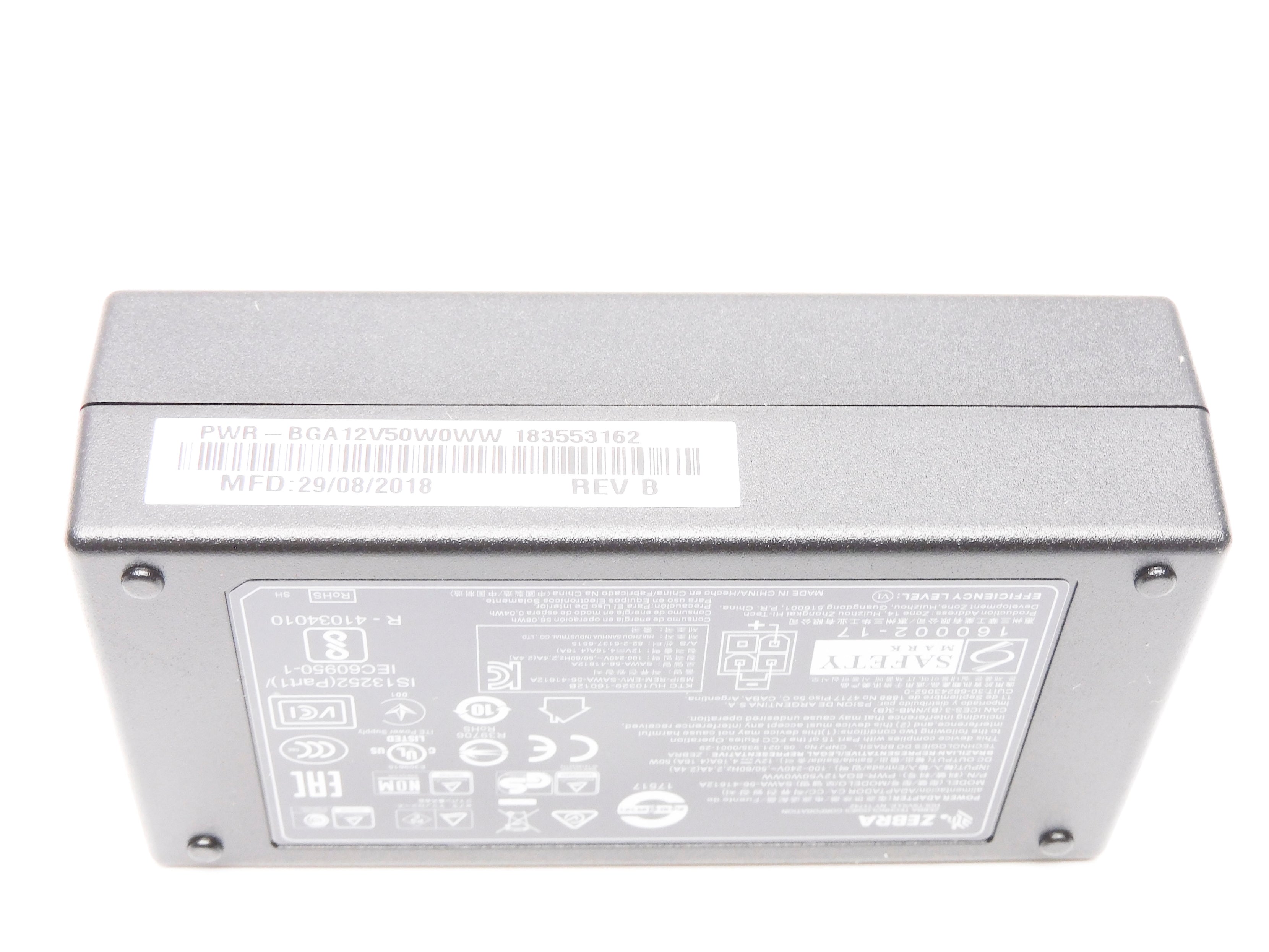 ZEBRA PWR-BGA12V50W0WW 100-240V 2.4A NSMP