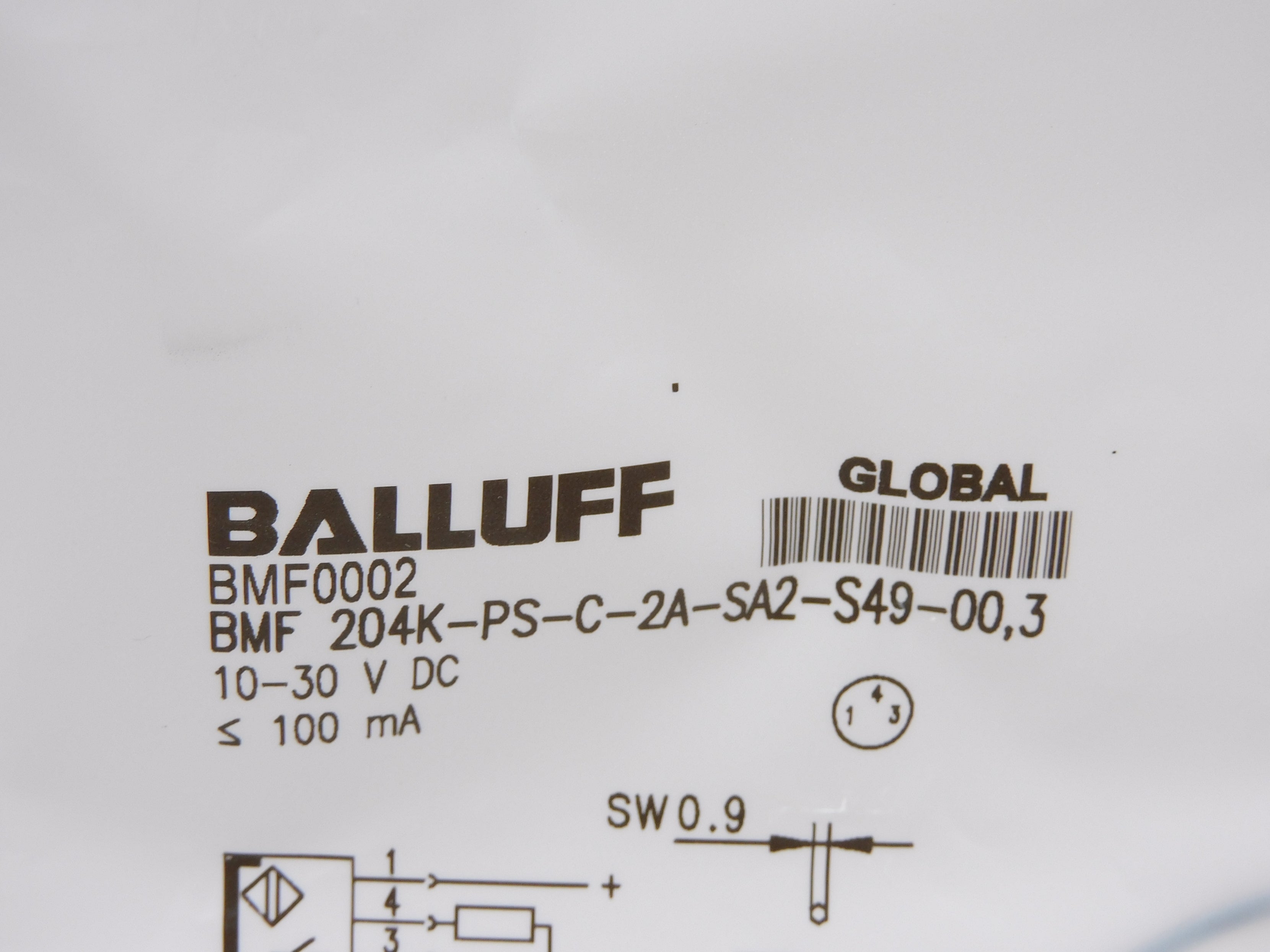 BALLUFF BMF204K-PS-C-2A-SA2-S49-00,3 BMF0002 10-30VDC NSMP