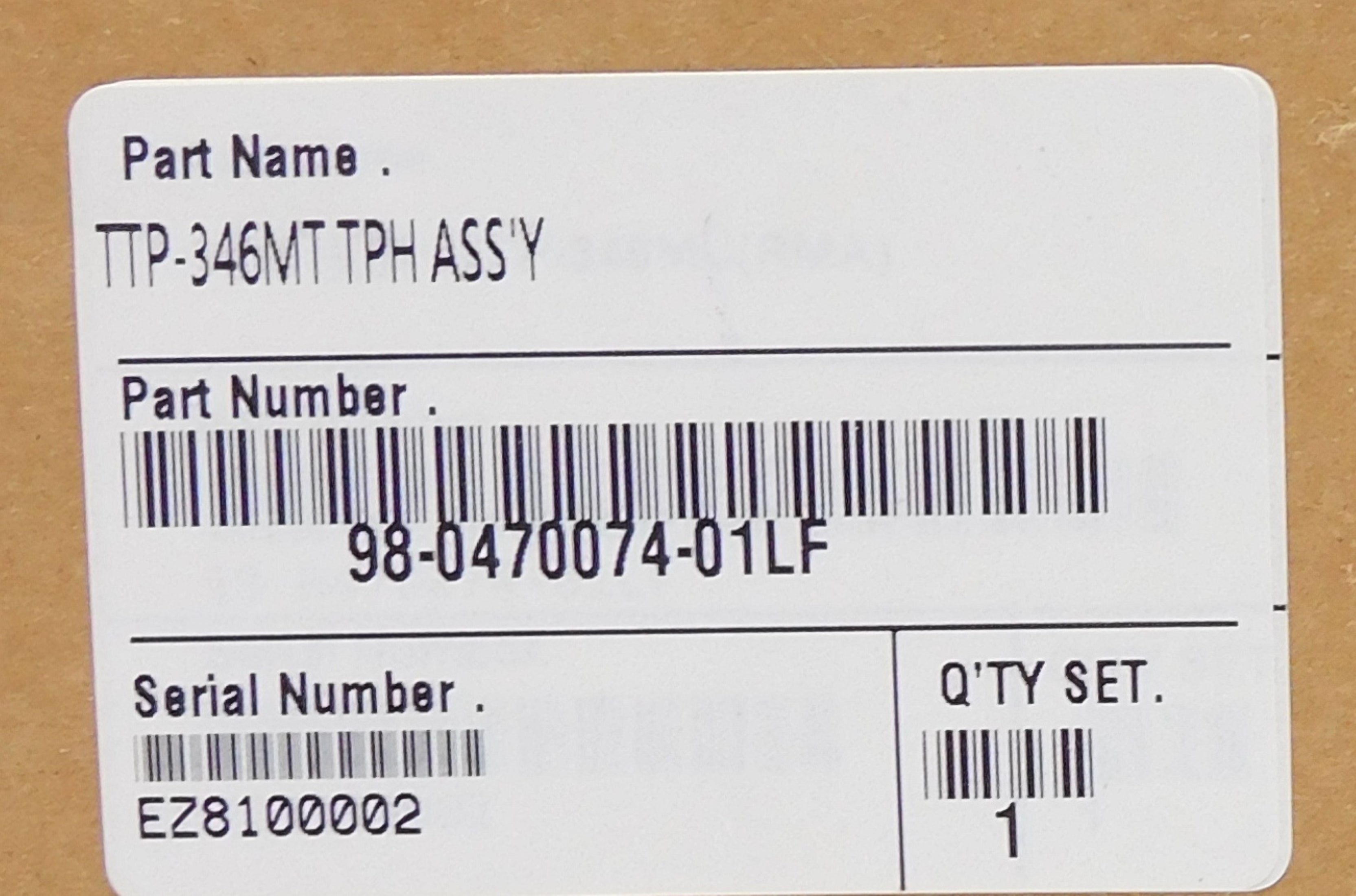 PRINTHEAD 98-0470074-01LF UNMP