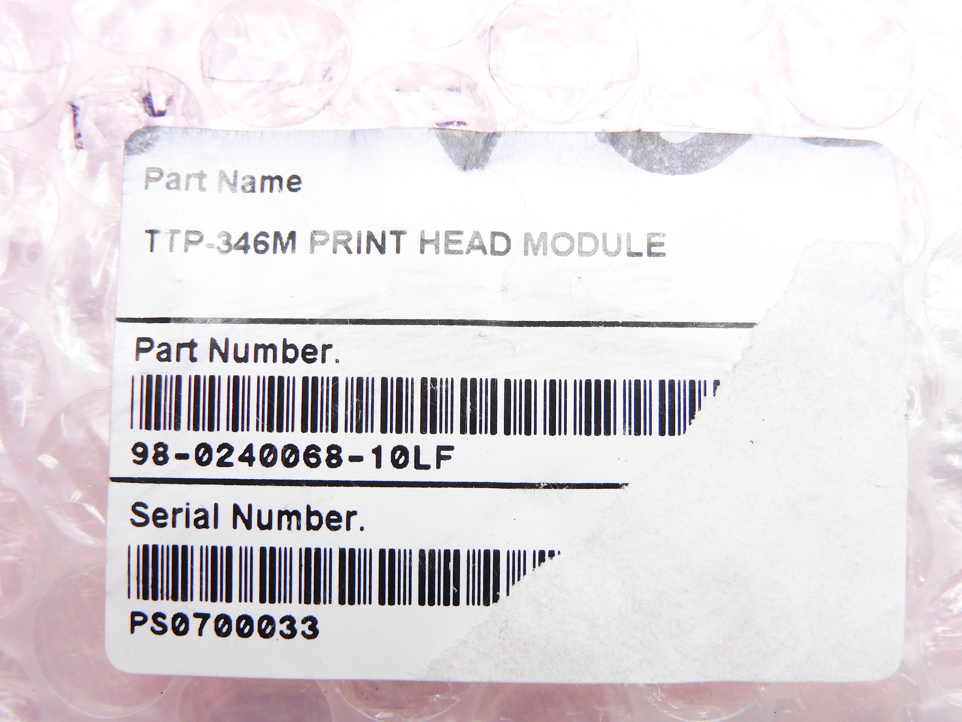 PRINTHEAD 98-0240068-10LF UNMP