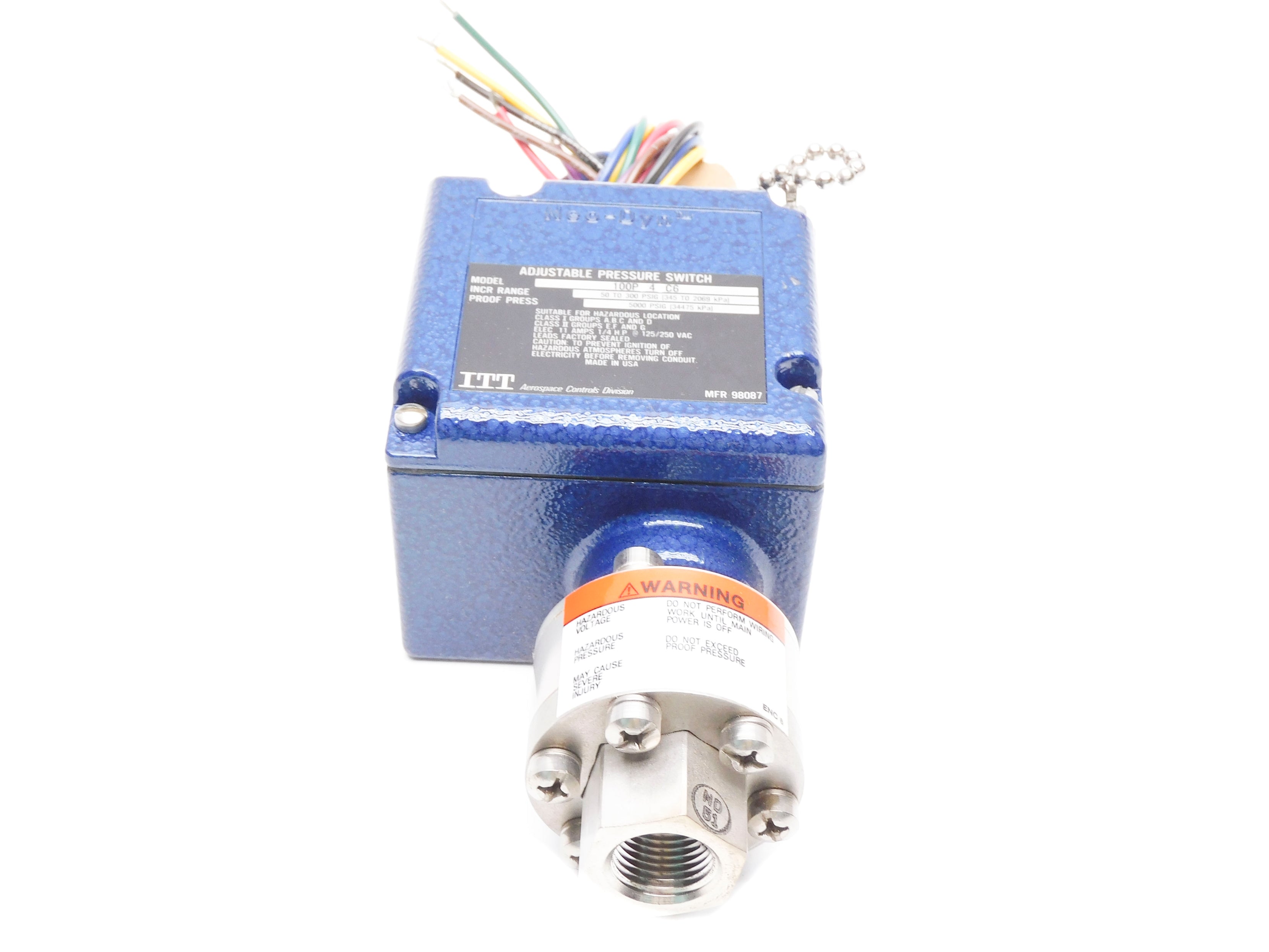 ITT 100P54CC6 125/250VAC 11A 50-300PSI NSMP