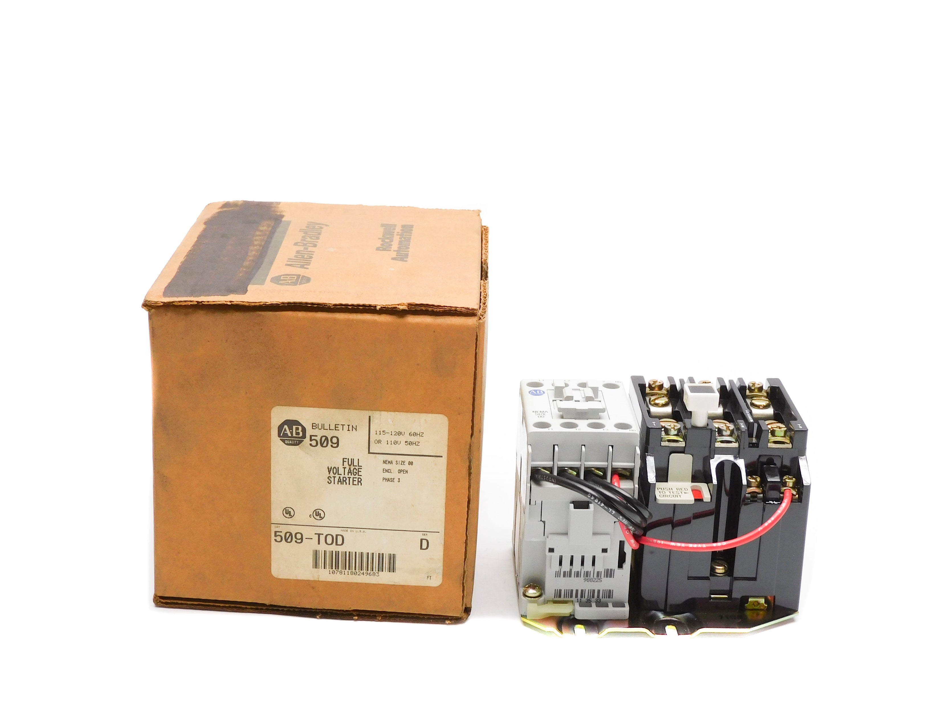ALLEN BRADLEY 509-TOD SER. D 110/115-120V 32A (BR/WH) NSMP