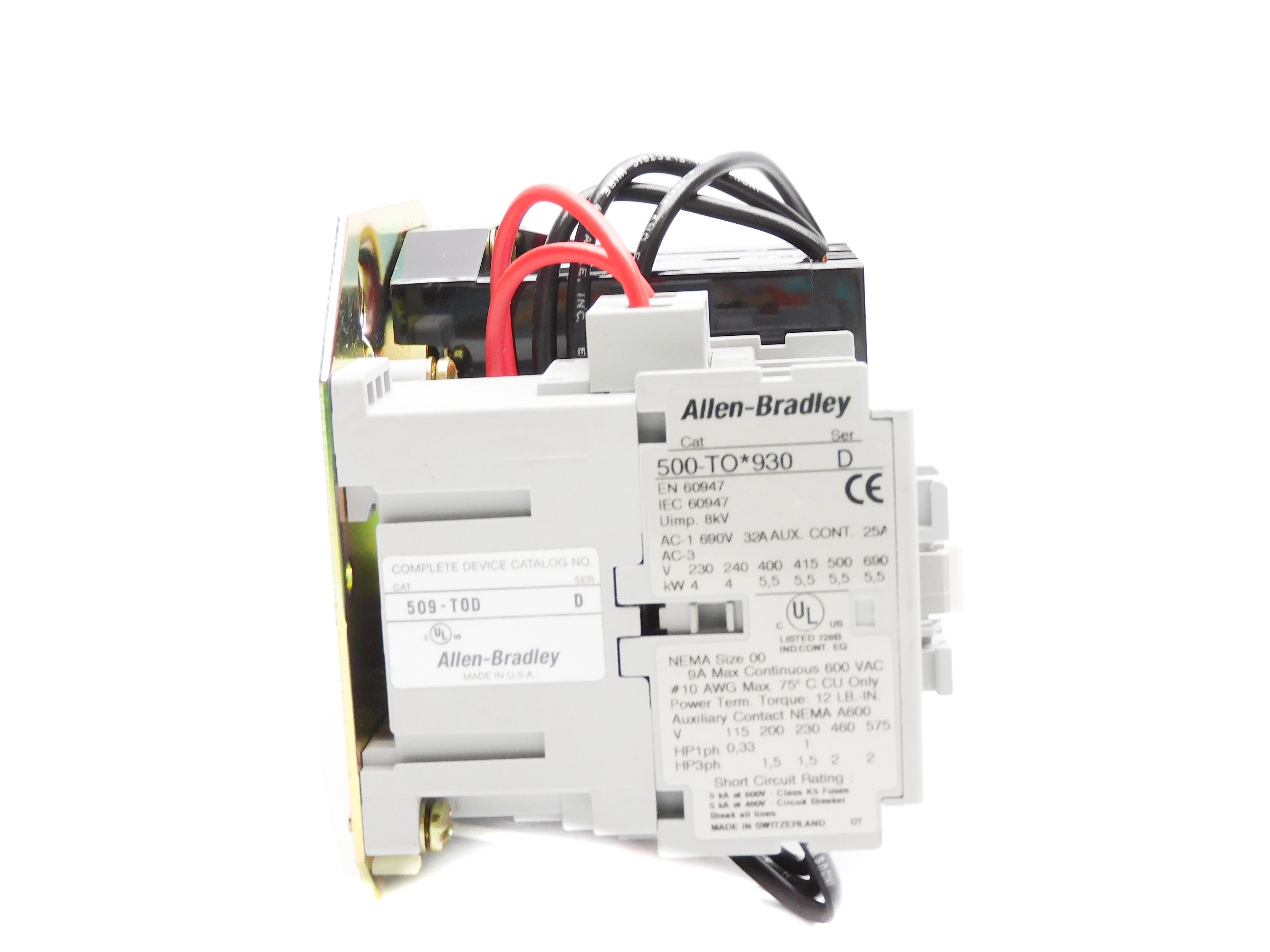 ALLEN BRADLEY 509-TOD SER. D 110/115-120V 32A (BR/WH) NSMP