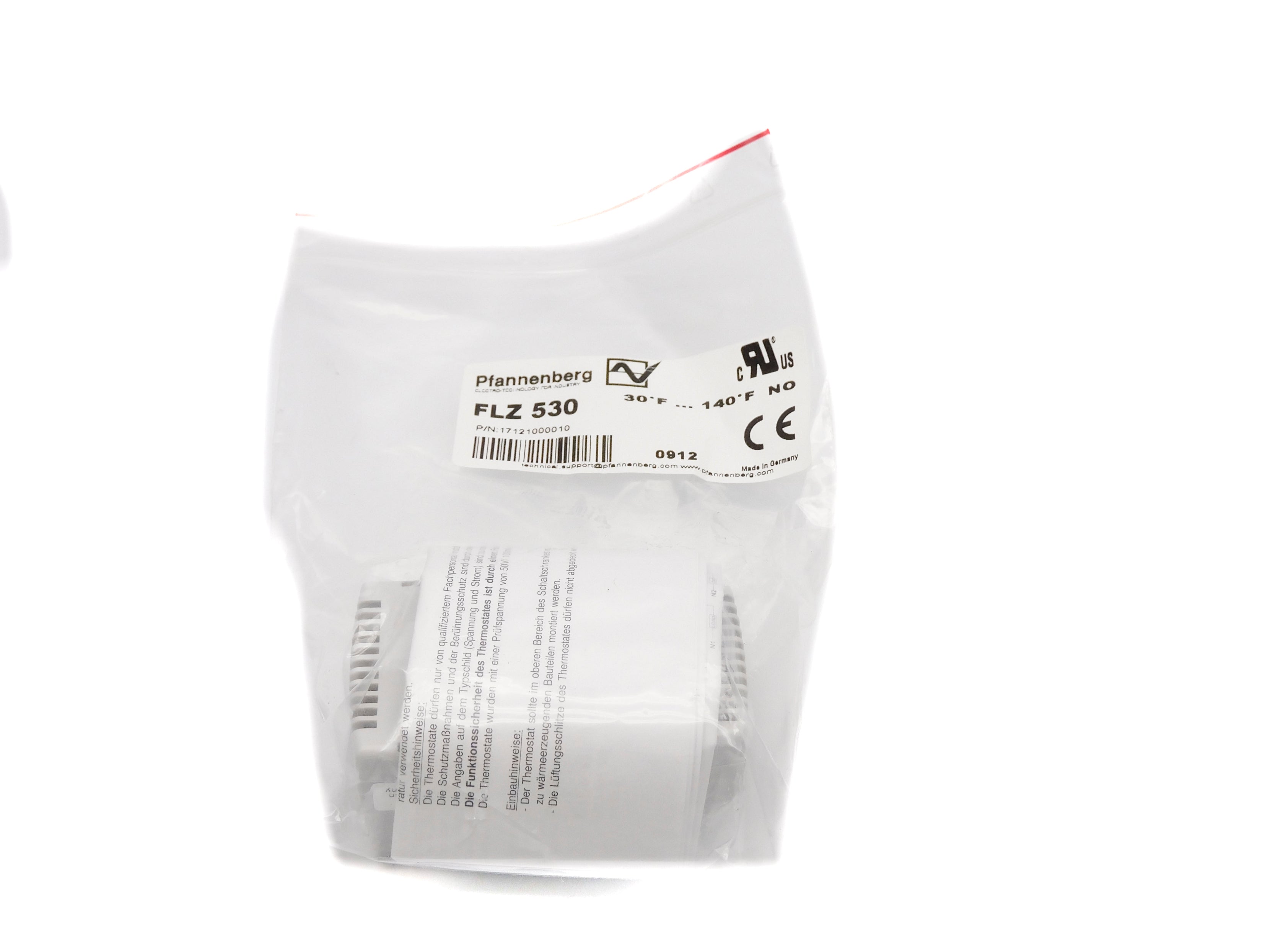 PFANNENBERG FLZ530 17121000010 240VAC 10A 30/140'F NSMP