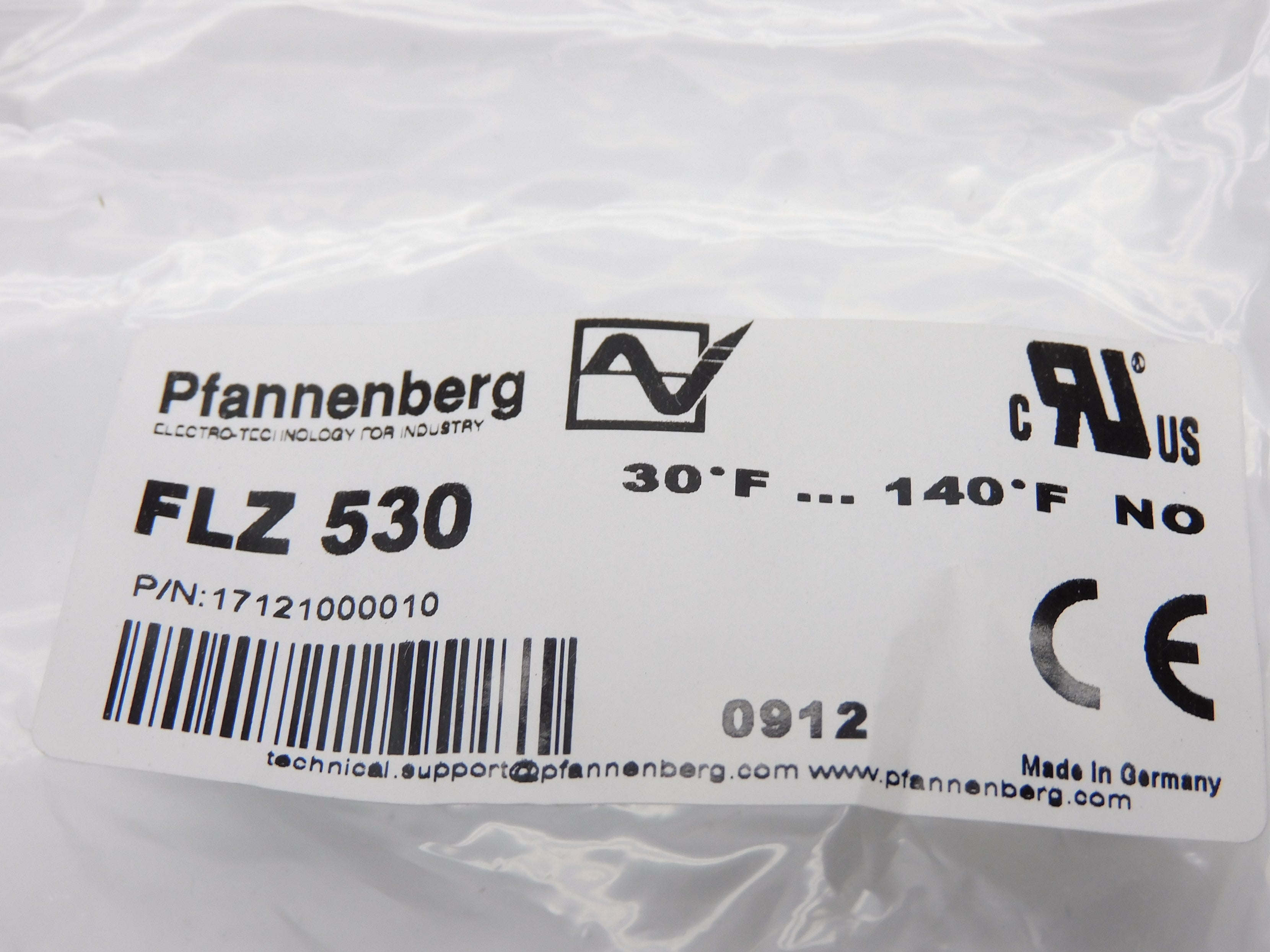 PFANNENBERG FLZ530 17121000010 240VAC 10A 30/140'F NSMP