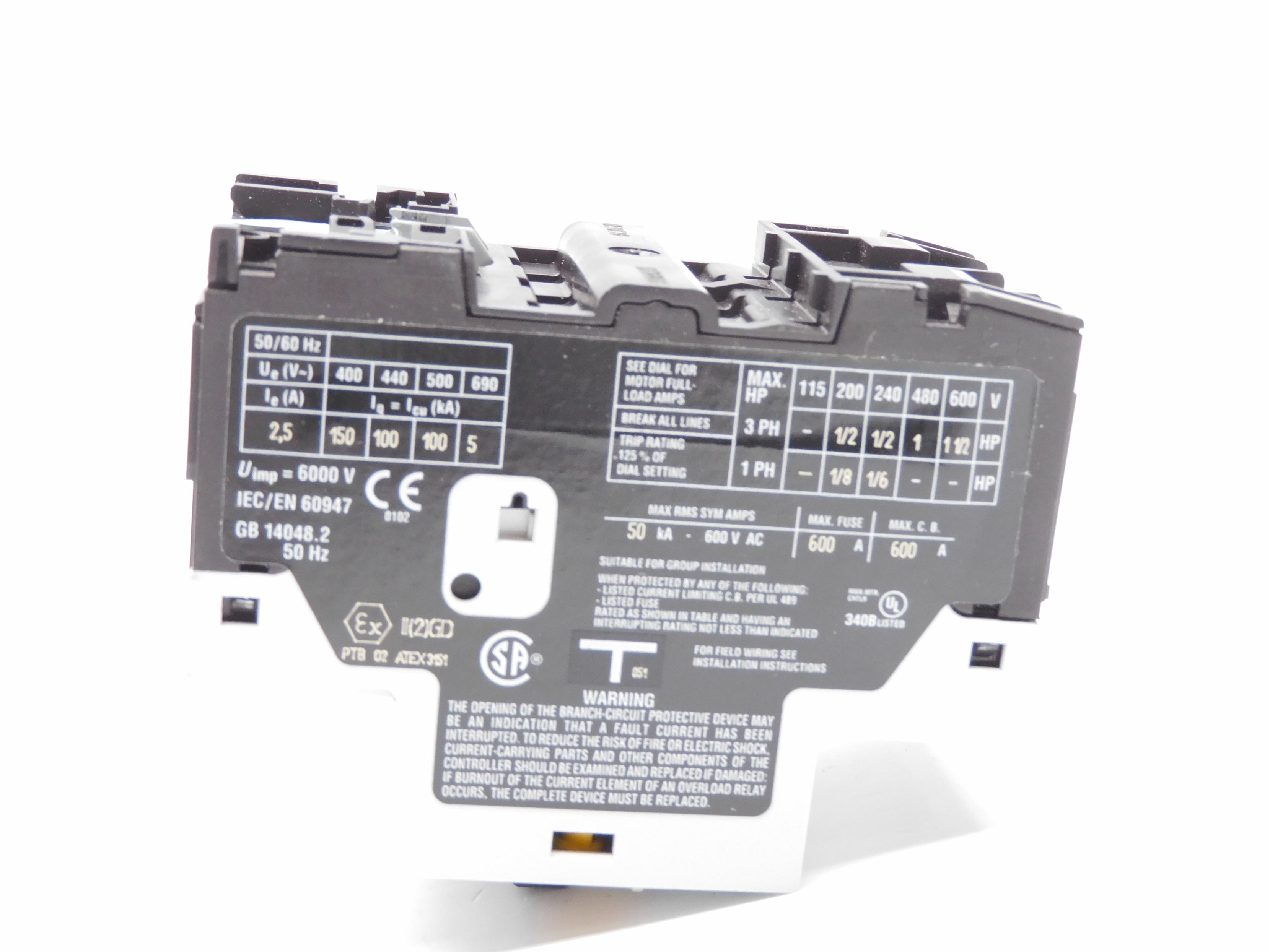 KLOCKNER MOELLER PKZM0-2.5-T 1.6-2.5A 690V NSMP