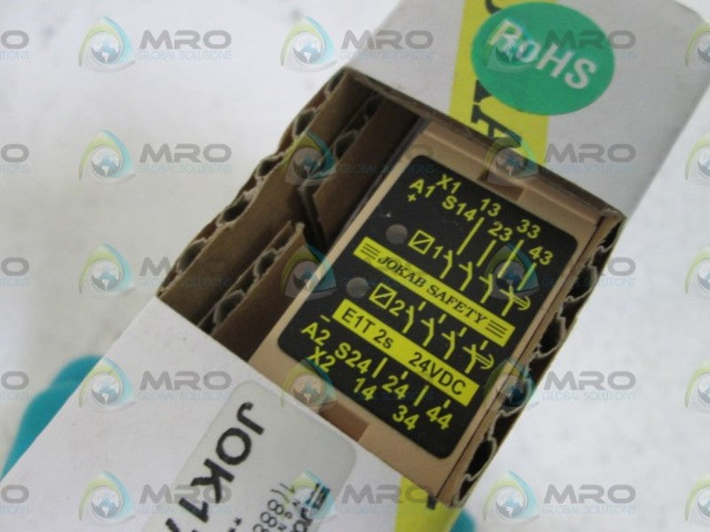 JOKAB 24VDC SAFETY EXPANSION RELAY E1T 2s NSMP
