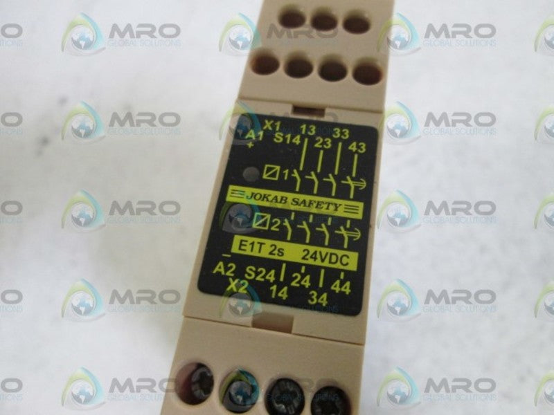 JOKAB 24VDC SAFETY EXPANSION RELAY E1T 2s NSMP