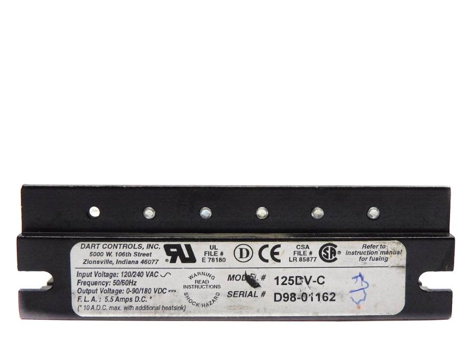 DART CONTROLS 125DV-C 120/240VAC 5.5A UNMP