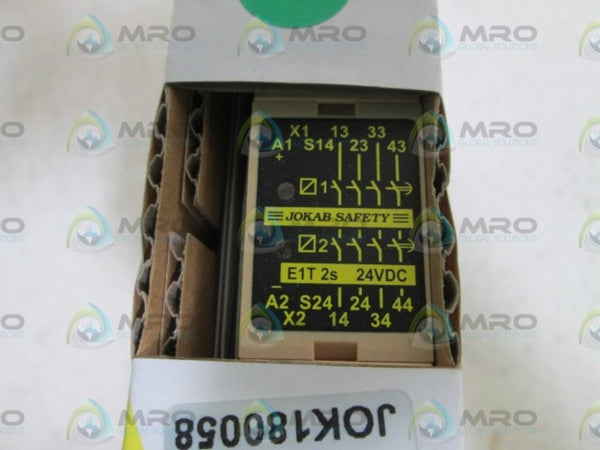 JOKAB EXPANSION SAFETY RELAY 24VDC E1T 2s NSMP