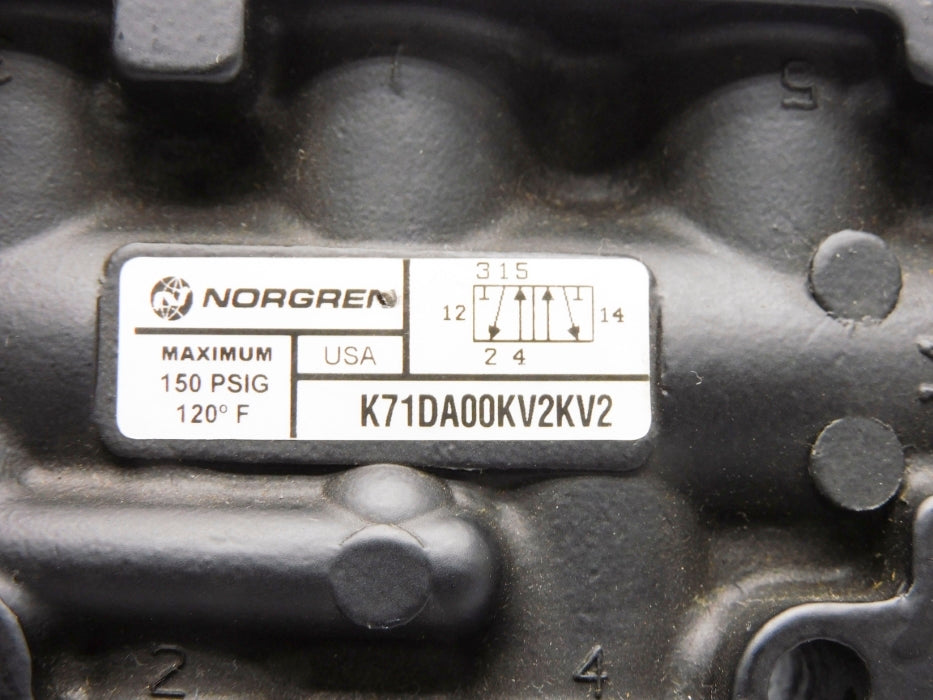 NORGREN K71DA00KV2KV2 110/120V 150PSI (AS PICTURED) UNMP