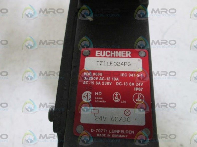 EUCHNER SAFETY INTERLOCK SWITCH (AS PICTURED) TZ1LE024PG  UNMP