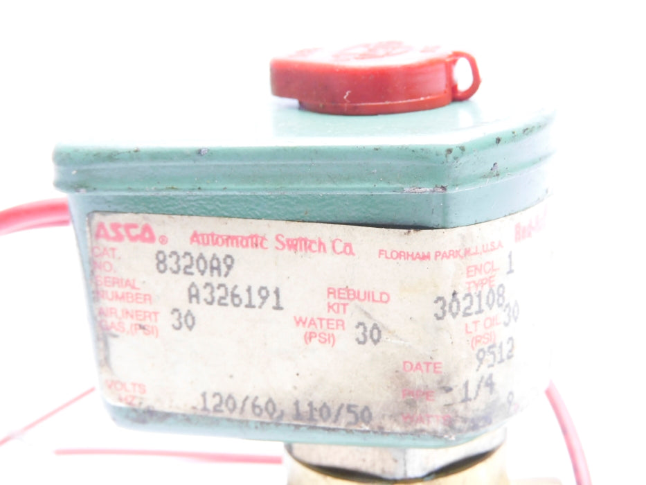 ASCO 8320A9 110/120V 30PSI 1/4" UNMP