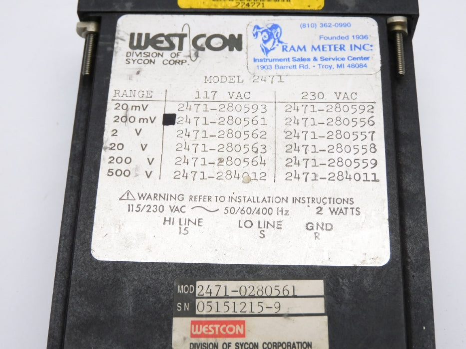 WESTCON 2471-0280561 UNMP