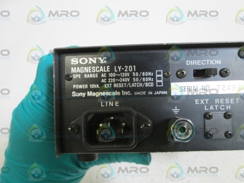 SONY MAGNESCALE DISPLAY LY-201 (NO POWER CORD) UNMP