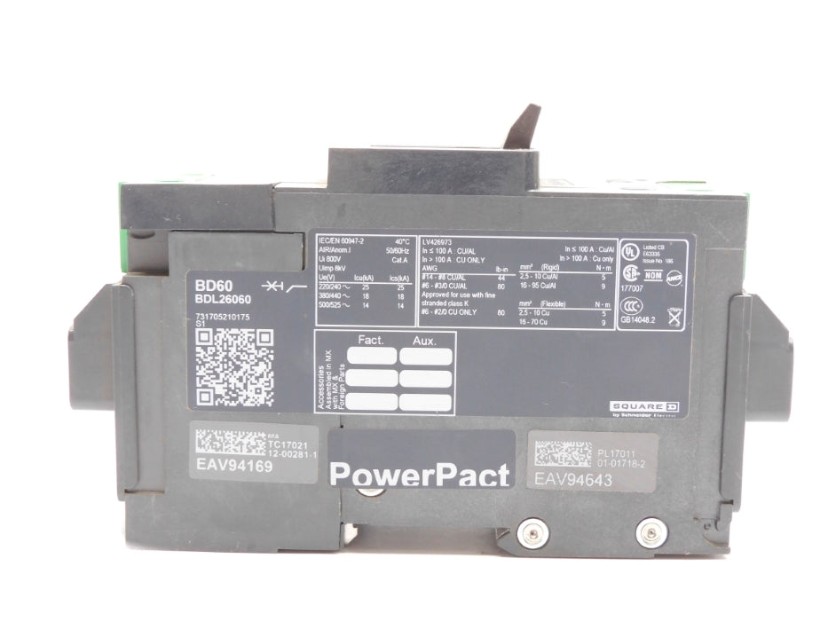 SQUARE D BDL26060 60A 480/240V NSNP