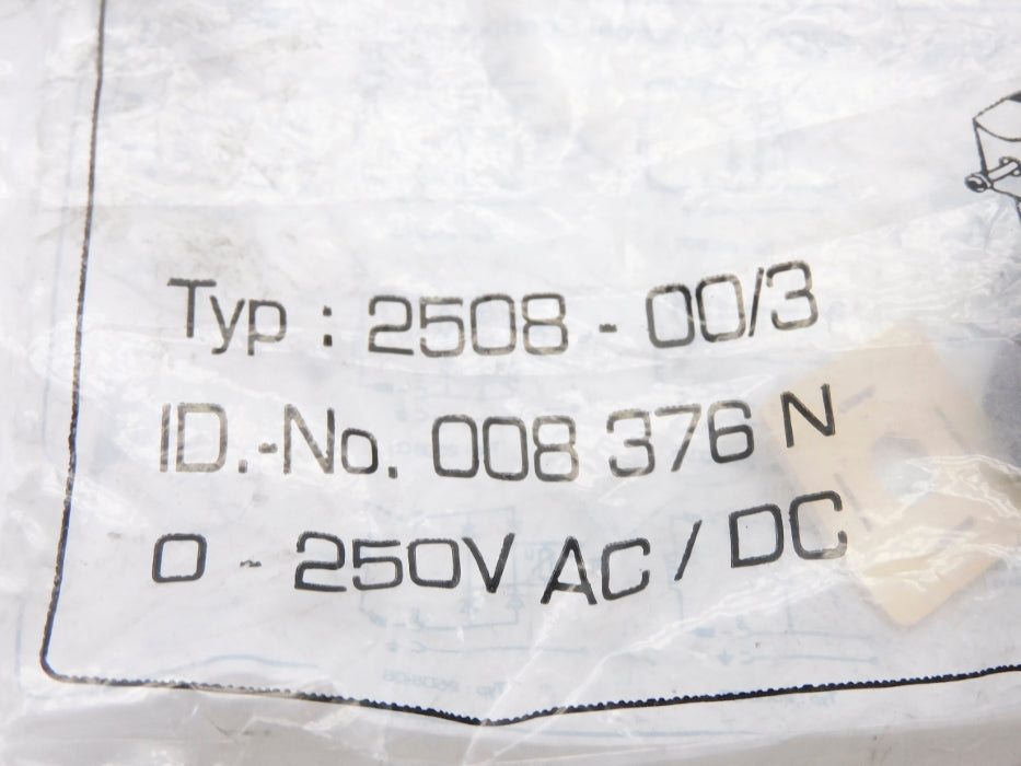 CONNECTOR 2508-00/3 008376N 0-250VAC/DC NSMP