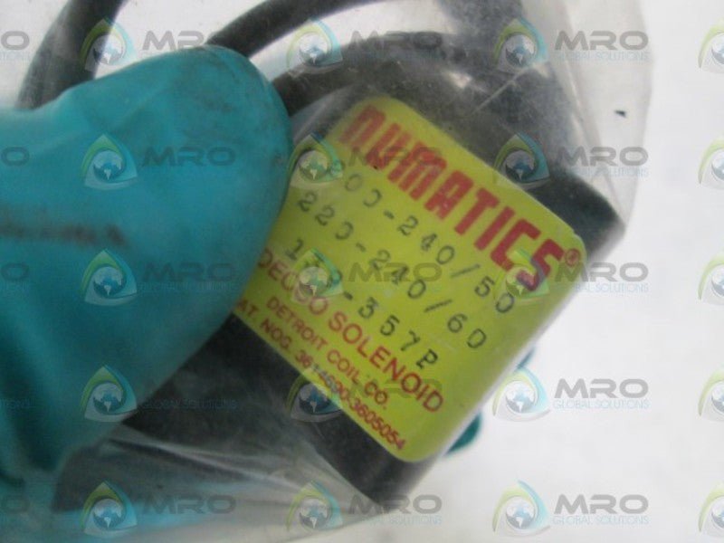 NUMATICS COIL 200/240V 220/240V 139-357P (BLACK) NSMP