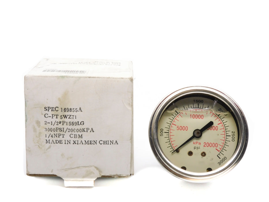 GAUGE 169855A 5WZ71 3000PSI NSMP