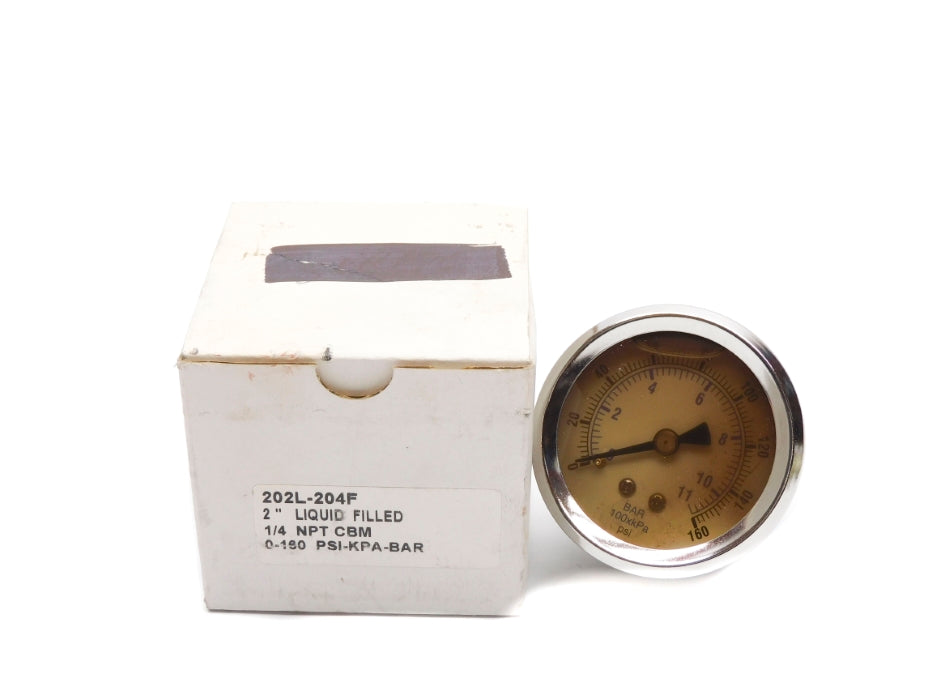 GAUGE 202L-204F 0-160PSI NSMP
