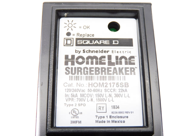 SQUARE D HOM2175SB 120/240VAC NSMP