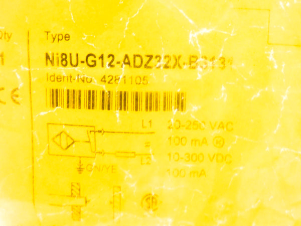 TURCK NI8U-G12-ADZ32X-B3131 4281105 20-250VAC NSMP