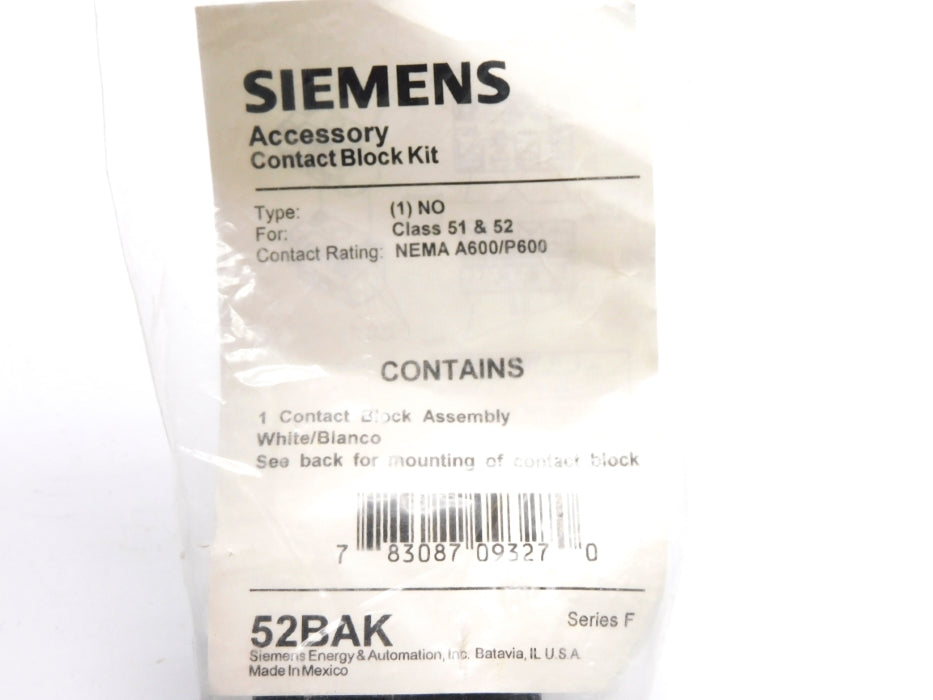 SIEMENS 52BAK SER. F NSMP