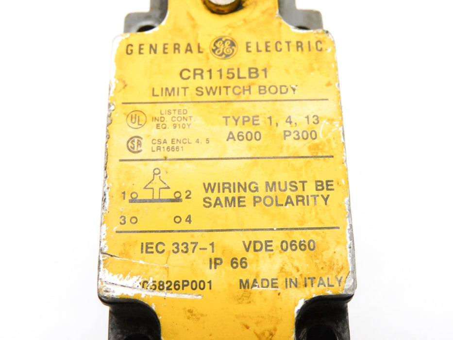 GENERAL ELECTRIC CR115LB1 UNMP