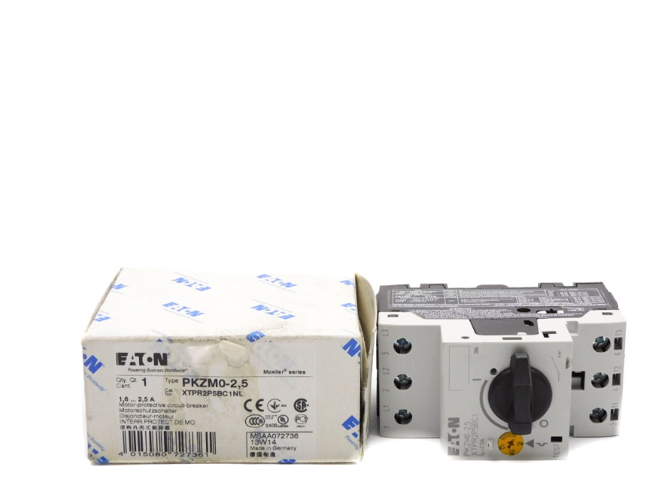 EATON XTPR2P5BC1NL PKZM0-2.5 690V 1.6-2.5A NSMP
