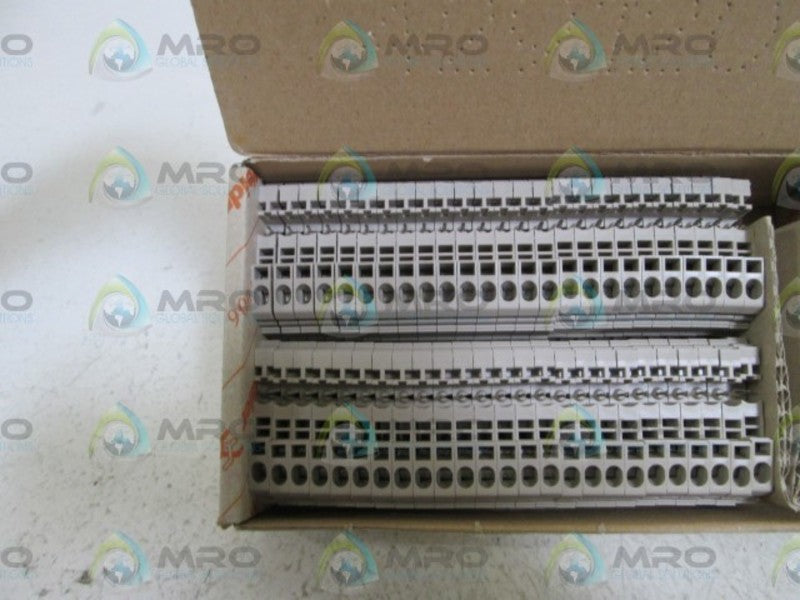 LOT OF 50 WEIDMULLER TERMINAL BLOCK 1742610000 / ZKS 2.5/1.5 NSMP
