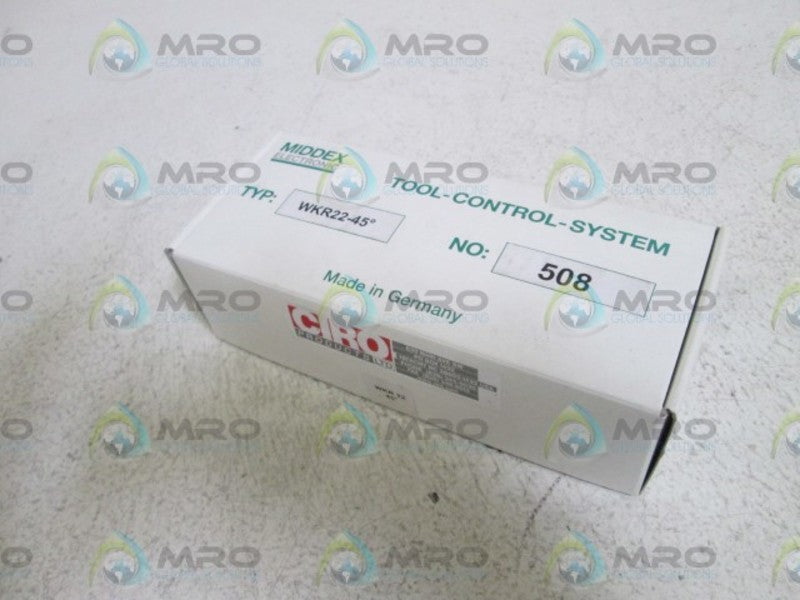 MIDDEX ELECTRONIC SENSOR WKR22-45 DEGREES NO. 508 NSMP