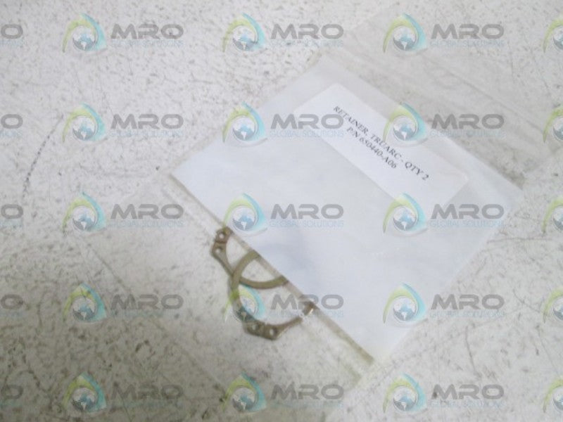 LOT OF 2 TRUARC RETAINER 650440-A06 NSNP IN BAG