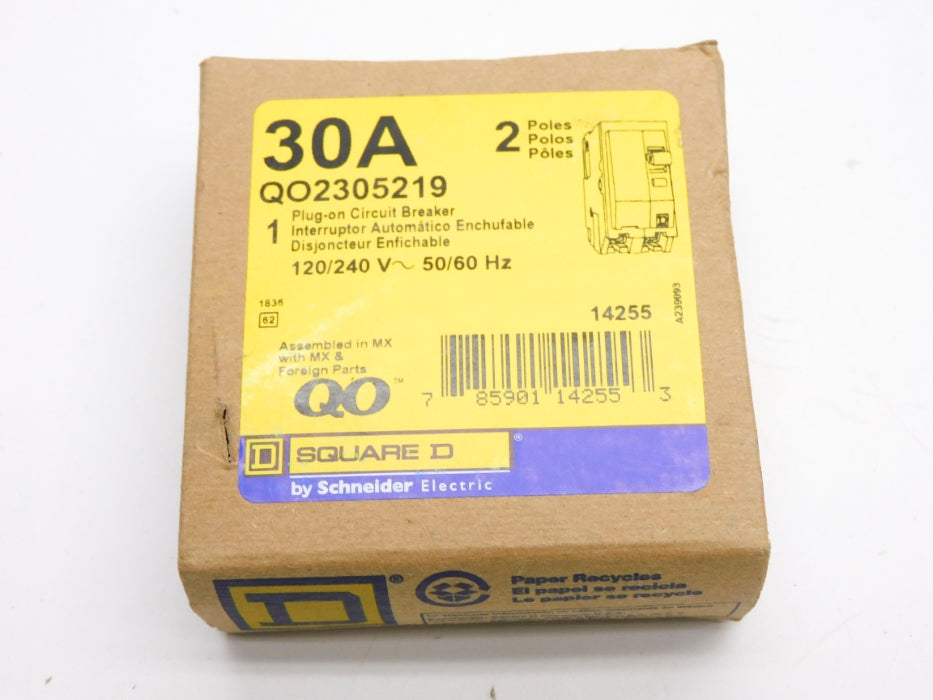 SQUARE D QO2305219 30A 120/240V NSMP