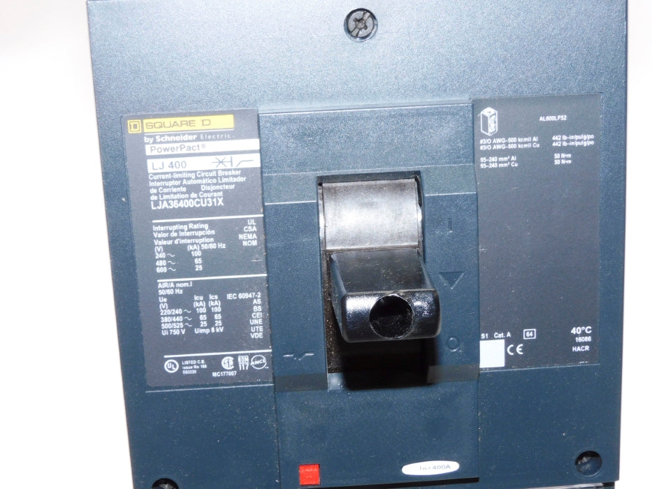 SQUARE D LJA36400CU31X 600V 400A NSMP