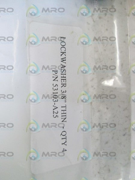 LOT OF 4 LOCKWASHER 3/8" THIN 53103-A25 NSNP IN BAG