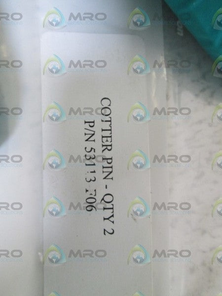 LOT OF 2 COTTER PIN 53113-F06 NSNP IN BAG