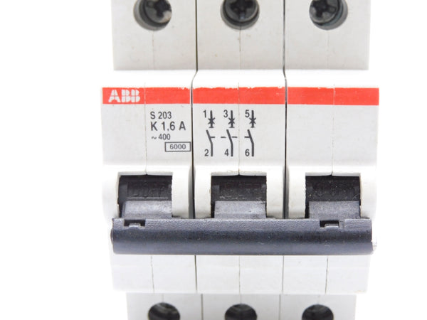ABB 2CDS253001R0257 S203-K1,6A 1.6A 400V (AS PICTURED) UNMP