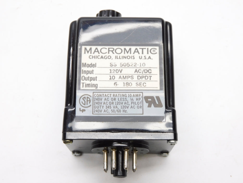MACROMATIC SS50522-10 6-180S 120VAC/DC UNMP
