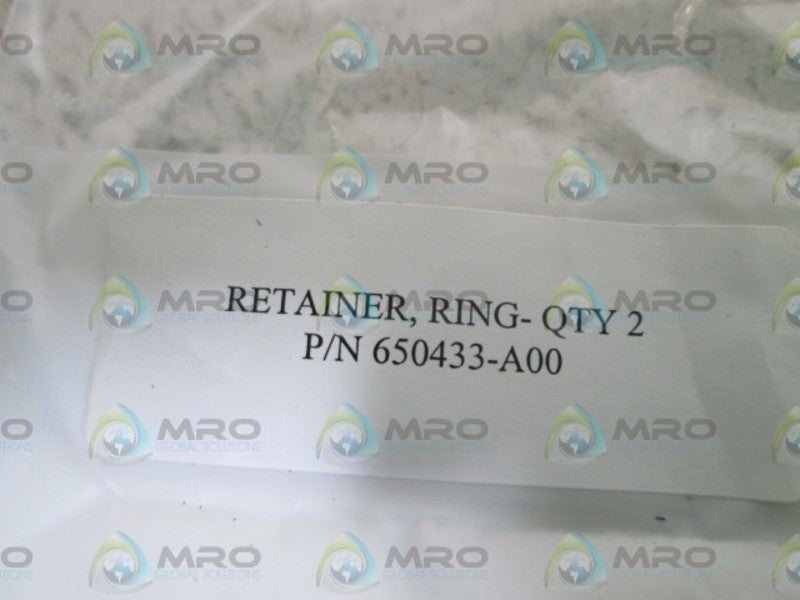 LOT OF 2 RETAINER RING 650433-A00 NSNP IN BAG