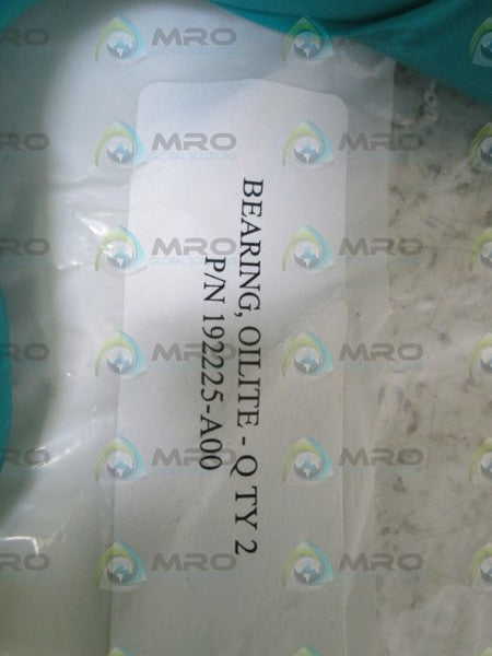 LOT OF 2 OILITE BEARING 192225-A00 NSNP IN BAG