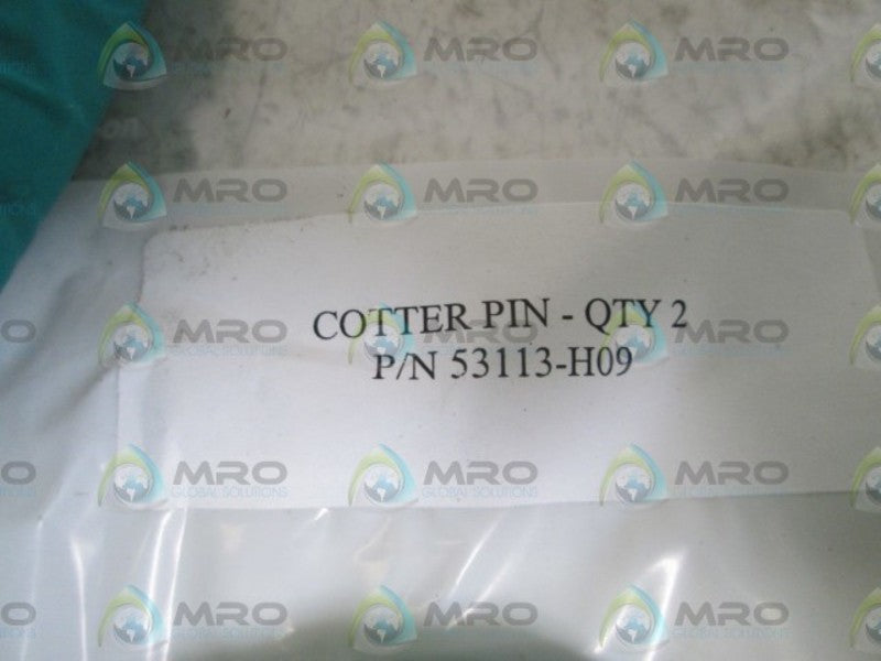 LOT OF 2 COTTER PIN 53113-H09 NSNP IN BAG