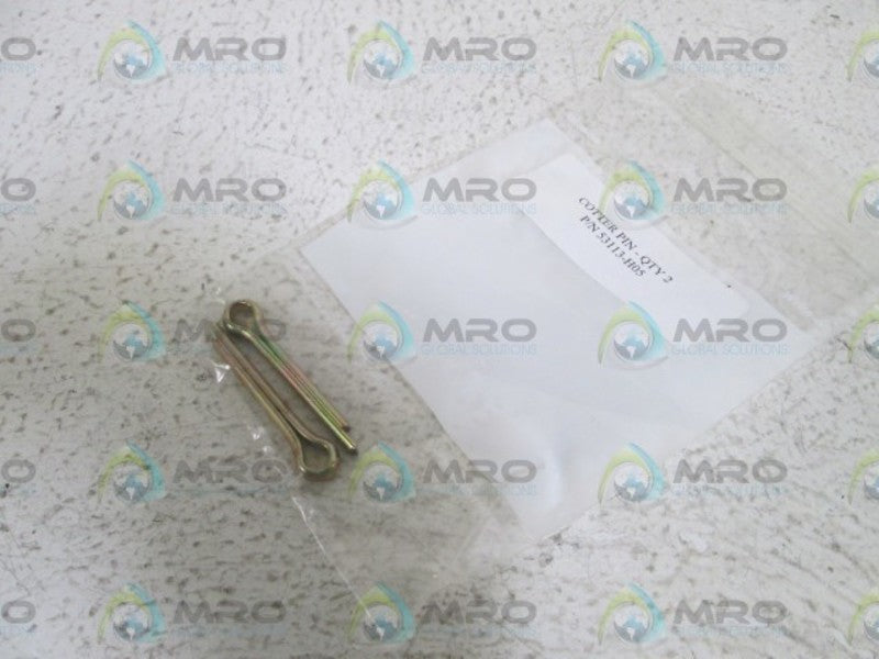 LOT OF 2 COTTER PIN 53113-H05 NSNP IN BAG