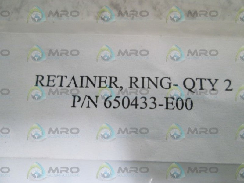LOT OF 2 RETAINER RING 650433-E00 NSNP IN BAG