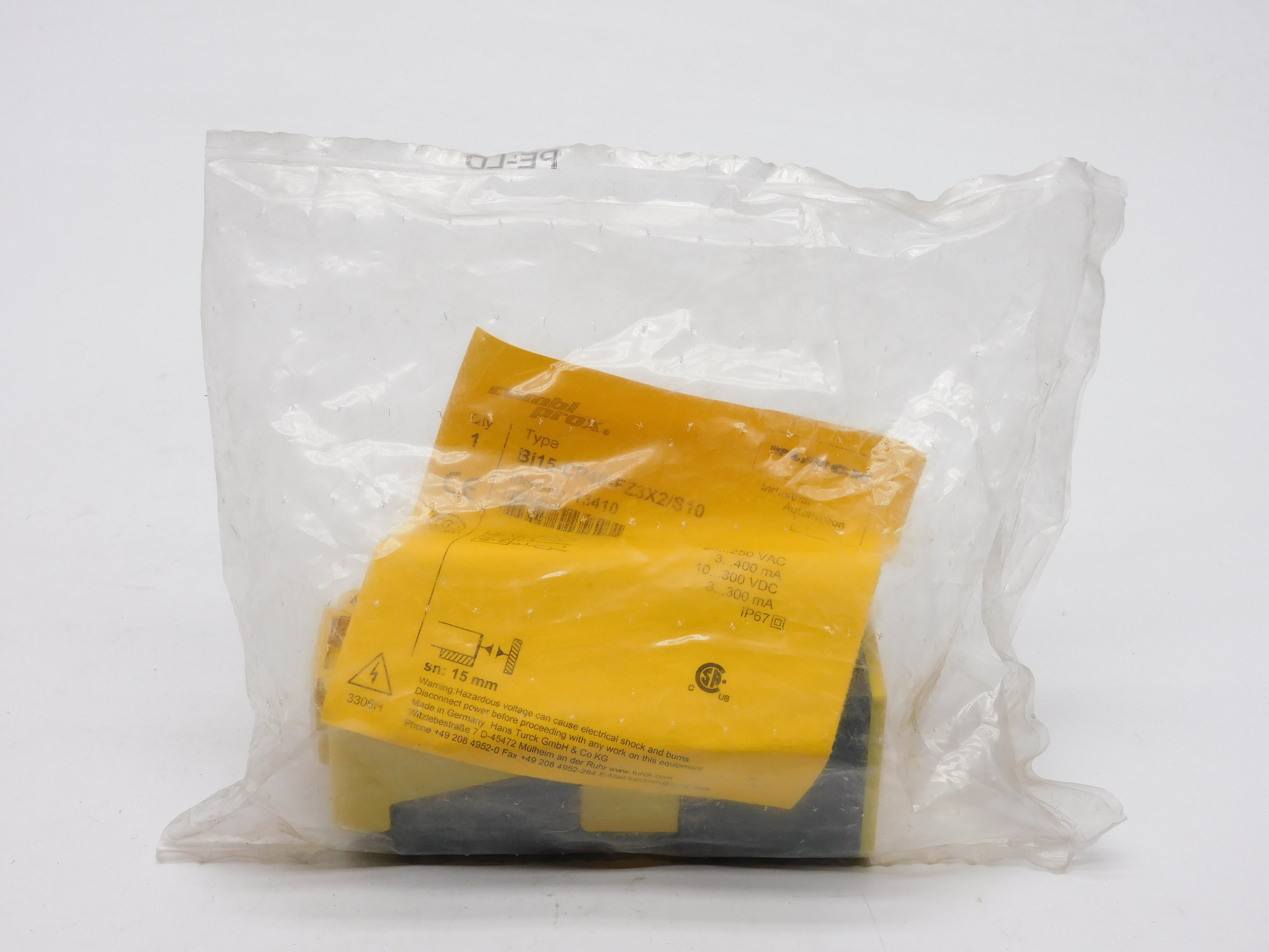 TURCK BI15-CP40-FZ3X2/S10 13410 20-250VAC NSMP