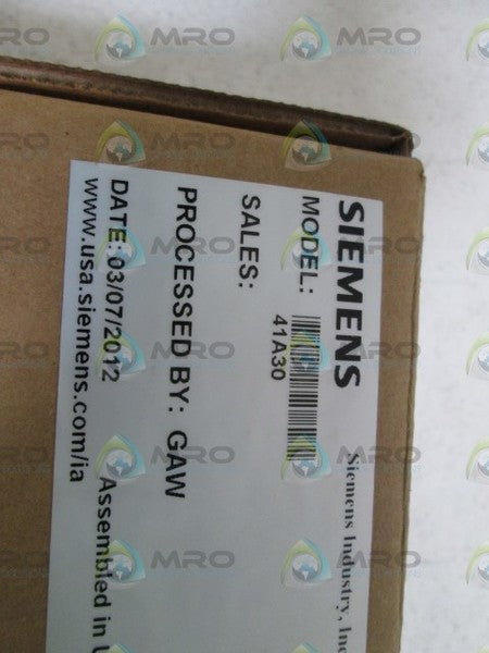 SIEMENS PRESSURE REGULATOR 41A30  NSMP