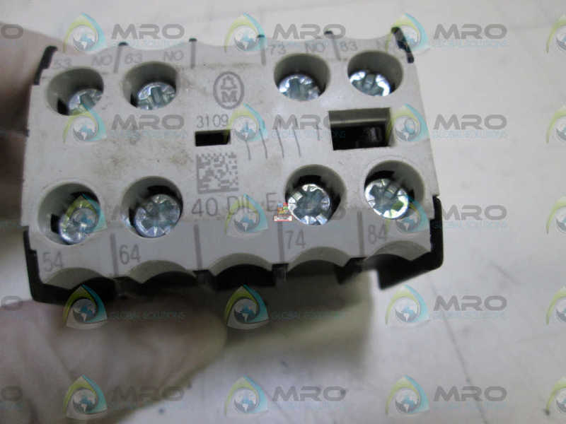 MOELLER CONTACT MODULE  40DIL-E NSNP